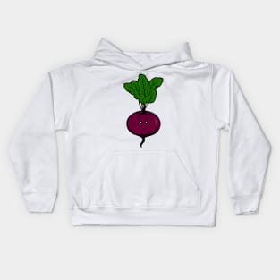 Nervous Beet Sips Tea Party Series Kids Hoodie